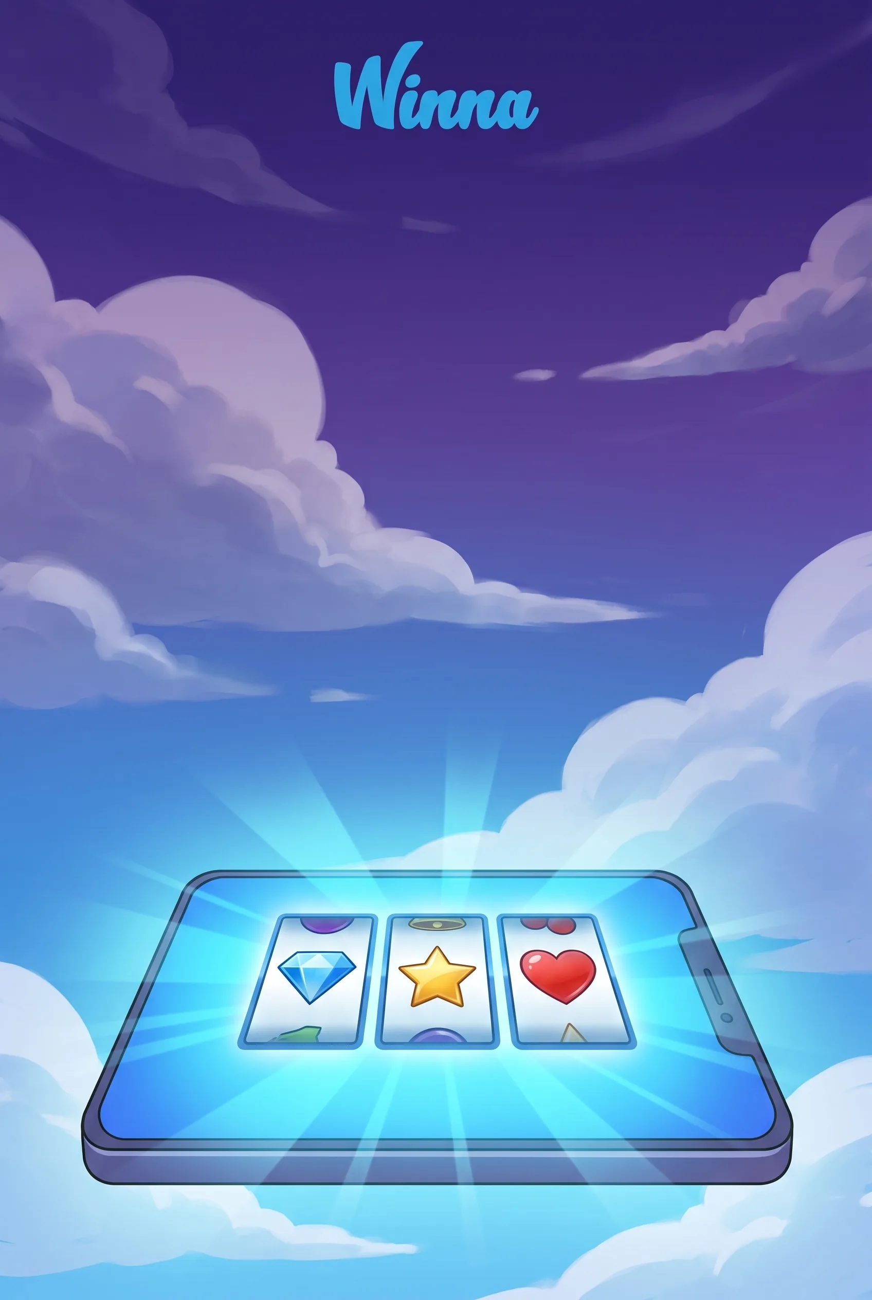 Winna mobile browser gaming illustration